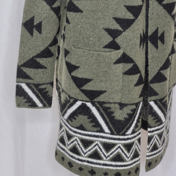Frye The Cozy Cardigan Women's Southwestern Open Front Longline Sweater - Size L - Picture 7 of 16